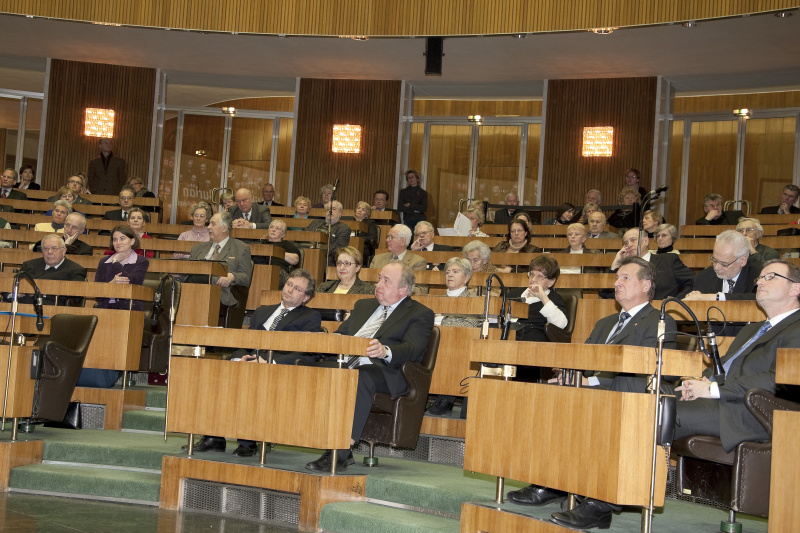 v.li. Dr. Alexander Wrabetz - ORF-Generaldirektor, Fritz Neugebauer - Zweiter Präsident des Nationalrates, KommR Peter Mitterer - Präsident des Bundesrates und  Karlheinz Kopf - Klubobmann der ÖVP