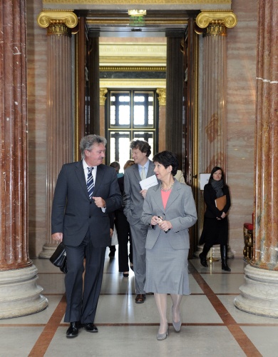 v.li. Jean Asselborn - Außenminister von Luxemburg und Mag.a Barbara Prammer - Nationalratspräsidentin
