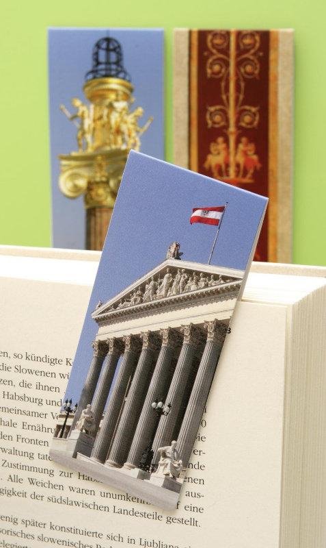 Lesezeichen magnetisch (rund und eckig, mit diversen Motiven aus dem Parlament)