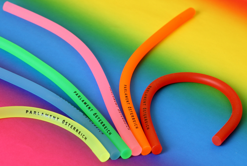 Radiergummi (flexibel) mit Schriftzug „Parlament Österreich“ (diverse Farben)