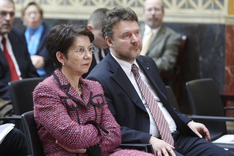 v.li. Nationalratspraesidentin Mag. Barbara Prammer und Dr. Michael Ludwig - Vizebürgermeister von Wien und Vorsitzender des Vorstandes des VOEV.