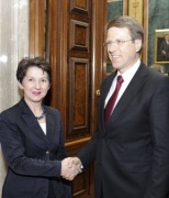 v.li. Mag.a Barbara Prammer - Nationalratspräsidentin und Samuel Zbogar - slowenischer Außenminister