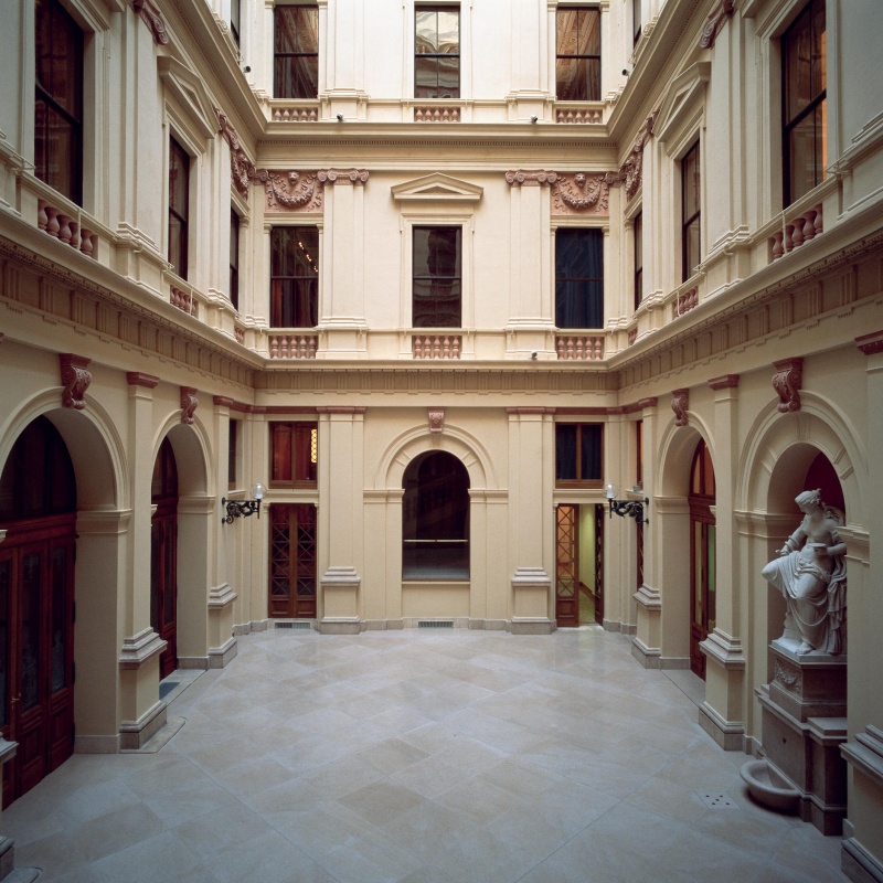 Ansicht des Innenhofs.