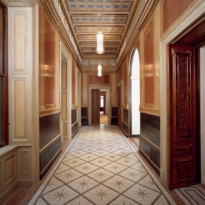 Blick in den Wintergarten, Bel Etage.