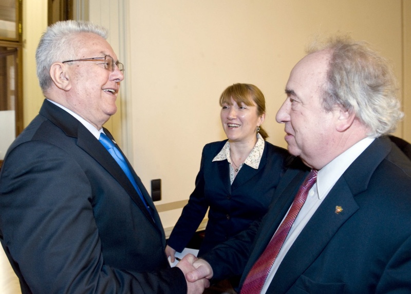 v.li. Luka Bebic - Parlamentspräsident der Republik Kroatien; Veranstaltungsteilnehmer und Fritz Neugebauer - Zweiter Nationalratspräsident