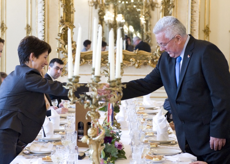 v.li. Nationalratspräsidentin Mag.a Barbara Prammer und Luka Bebic - Parlamentspräsident der Republik Kroatien