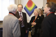 Bundesratspräsident Erwin Preiner (2.v.li.) mit den Künstlern