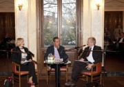 v.li.Claudia Dannhauser - Journalistin, Heinz-Christian Strache - Klubobmann der FPÖ und Johannes Huber - Journalist