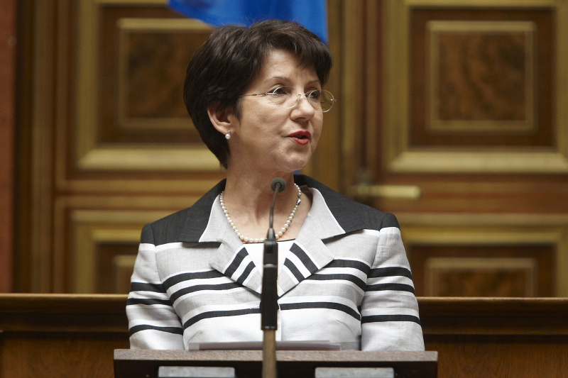 Nationalratspräsidentin Mag.a Barbara Prammer am Rednerpult.