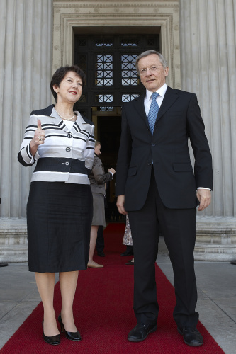 Nationalratspräsidentin Mag.a Barbara Prammer und Dr. Wolfgang Schüssel.