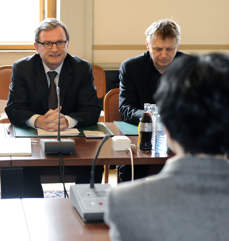 v.li. Karlheinz Kopf - Klubobmann ÖVP und Wolfgang Zinggl - Nationalratsabgeordneter