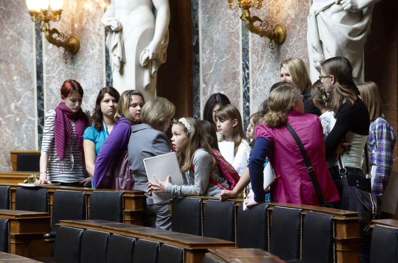 Teilnehmerinnen bei der Führung