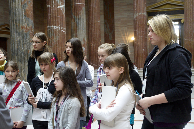 Teilnehmerinnen bei der Führung