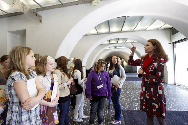 Teilnehmerinnen bei der Führung