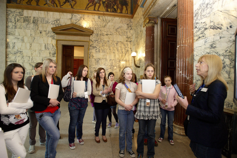 Teilnehmerinnen bei der Führung