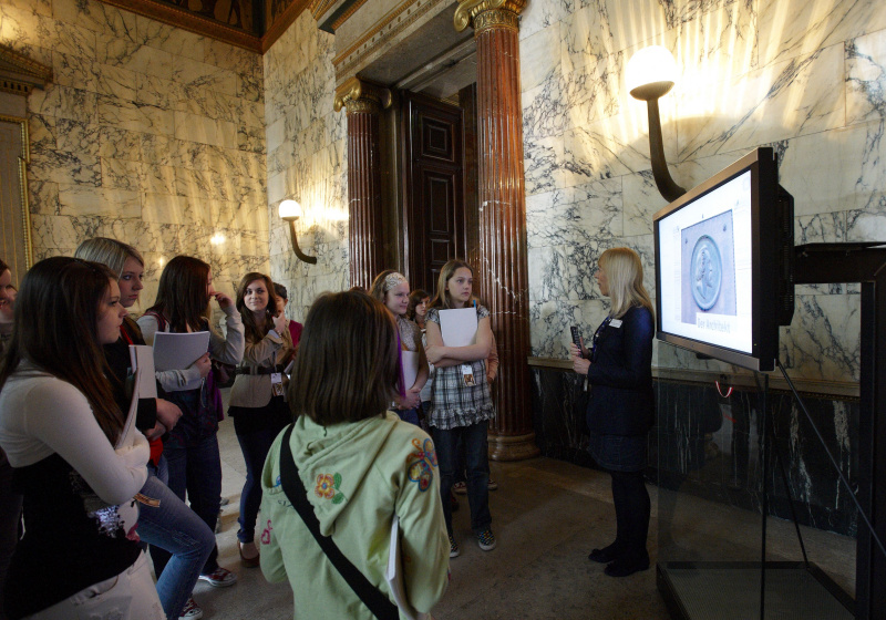 Teilnehmerinnen bei der Führung