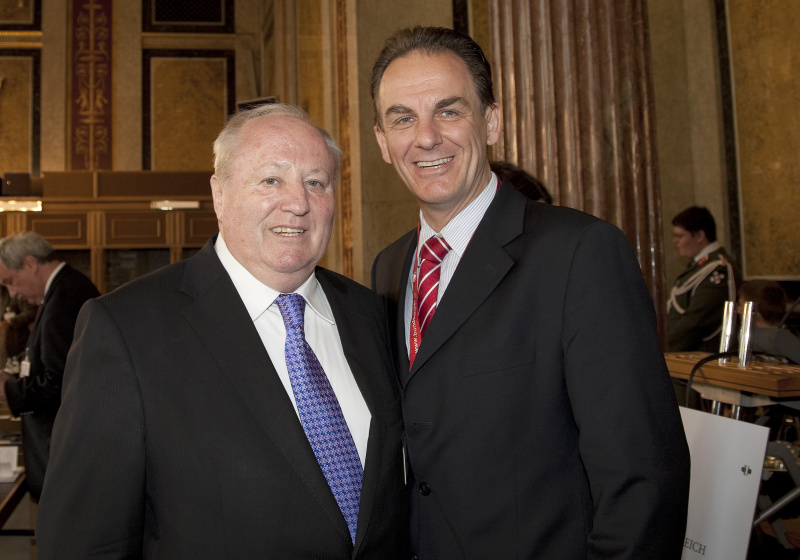 v.li. Präsident Anton Gaal - Amtsführender Vorsitzender der PBHK und ein Veranstaltungsteilnehmer