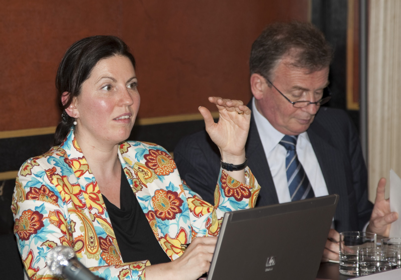 v.li. DI Edith Klausner - BMLFUW, Mag. Hannes Rossbacher - Geschaeftsführer Österreichische Raumordnungskonferenz