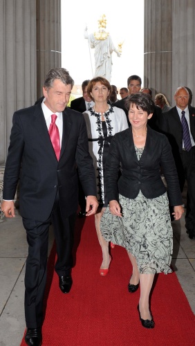 v.li. Viktor Juschtschenko und Nationalratspräsidentin Mag.a Barbara Prammer
