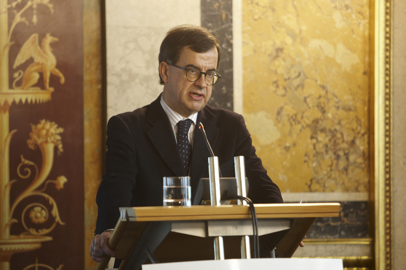 Guilherme d`Olivêira Martins, Portugal am Rednerpult