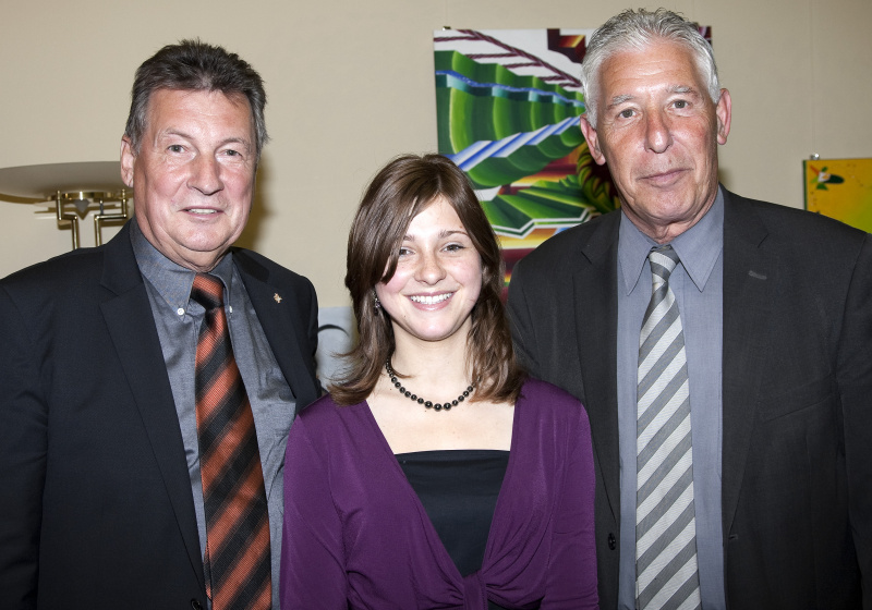 v.li. Komm.Rat Peter Mitterer - Praesident des Bundesrates, Yvonne Doerfler und BR Karl Petritz - Buergermeister der Gemeinde Steuerberg