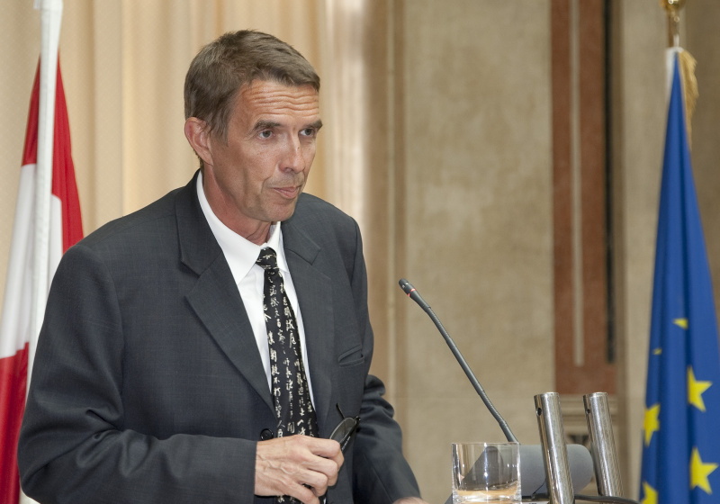 Dr. Wolfgang Swoboda - Präsident der Vereinigung österreichischer Staatsanwältinnen und Staatsanwälte am Rednerpult