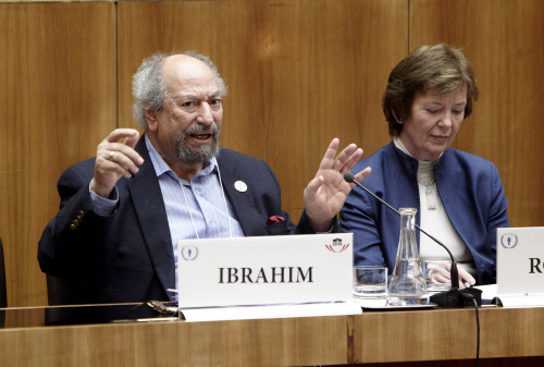 v.li. Saad Ibrahim - Sociologist and Human Rights Activist und Mary Robinson - Former UN High Commissioner for Human Rights
