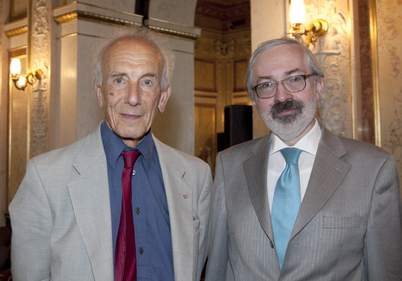 v.li. Prof. Dr. Peter Pulzer - Universität Oxford und Dr. Günther Schefbeck - Leiter der Abteilung Parlamentarische Dokumentation und Archiv und Statistik der Parlamentsdirektion