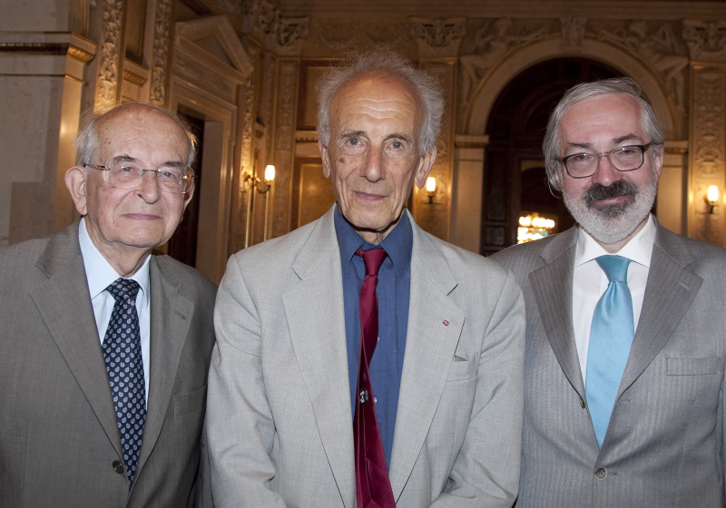 v.li. Univ. Prof. Dr. Gerald Stourzh, Prof. Dr. Peter Pulzer - Universität Oxford und Dr. Günther Schefbeck - Leiter der Abteilung Parlamentarische Dokumentation und Archiv und Statistik der Parlamentsdirektion