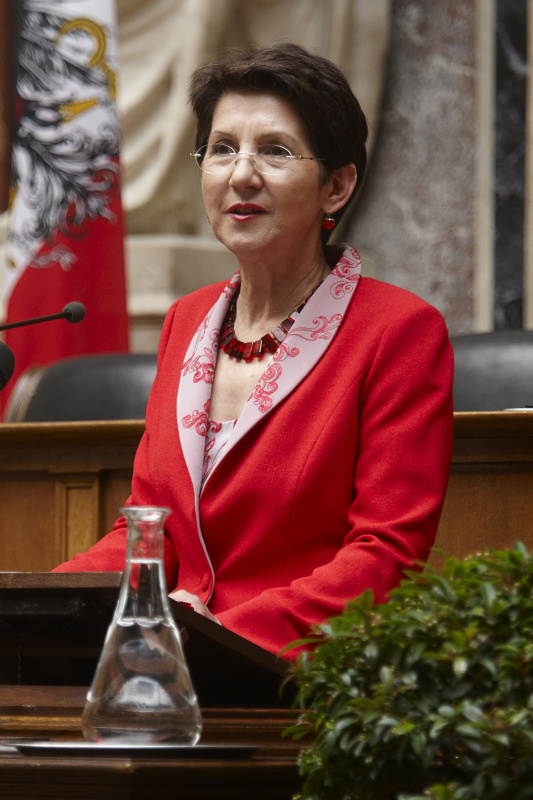 Mag.a Barbara Prammer - Nationalratspräsidentin am Rednerpult