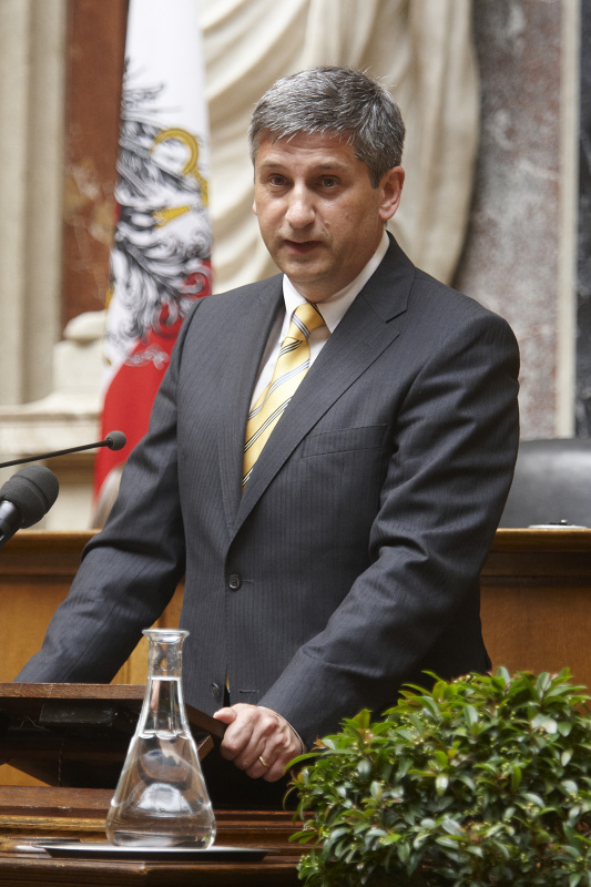 Dr. Michael Spindelegger - Außenminister am Rednerpult