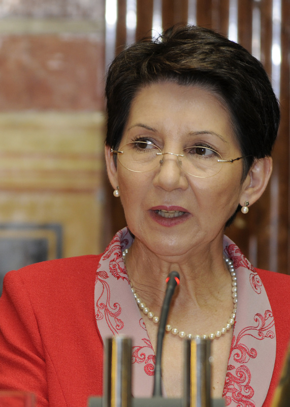 Nationalratspräsidentin Mag.a Barbara Prammer am Rednerpult