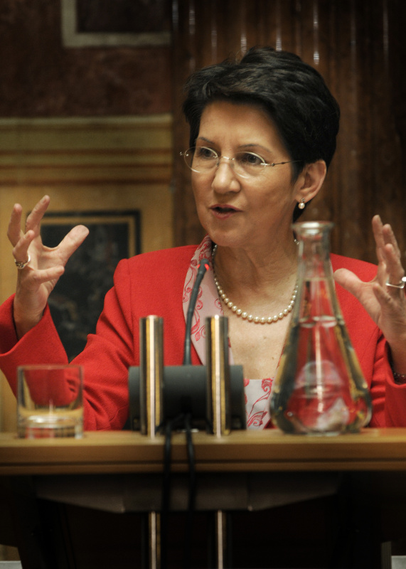 Nationalratspräsidentin Mag.a Barbara Prammer am Rednerpult