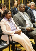 v.li. Abg. Lucinda Malema, Mosambik und Abg. Rui Conzane, Mosambik