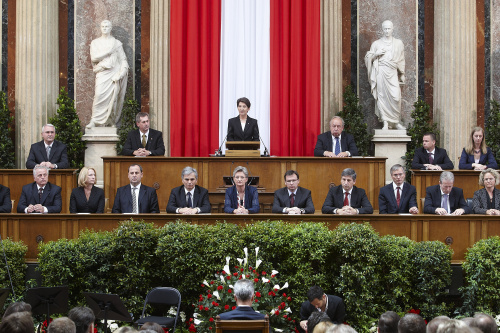 Nationalratspräsidentin Mag.a Barbara Prammer eröffnet die Bundesversammlung.
