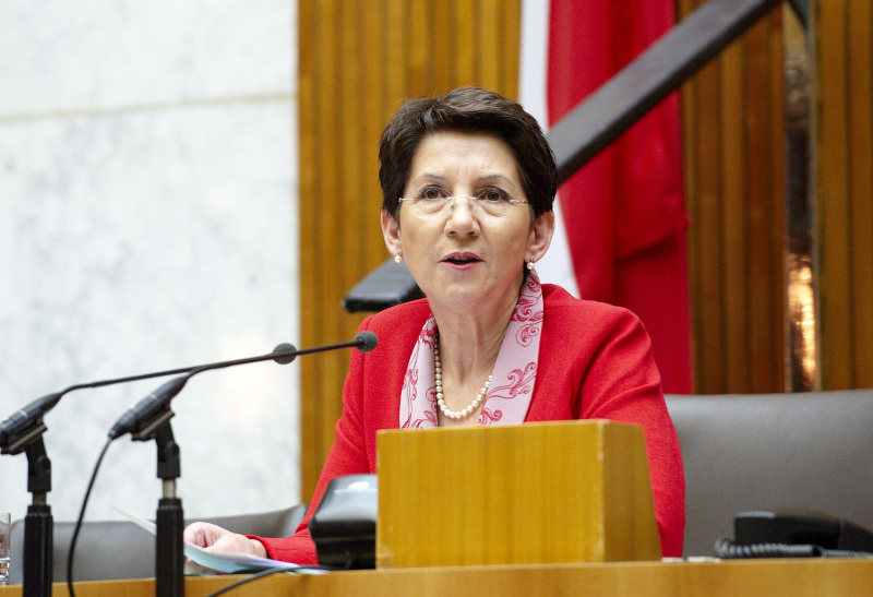 Nationalratspräsidentin Mag.a Barbara Prammer am Päsidium
