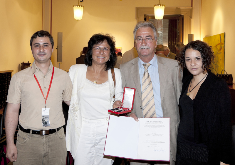 Günther Kaltenbacher - Bundesratsmtiglied (3.v.li.) mit Familie