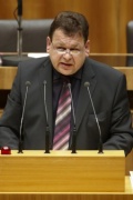 Rupert Doppler - Nationalratsabgeordneter der FPÖ, am Rednerpult.