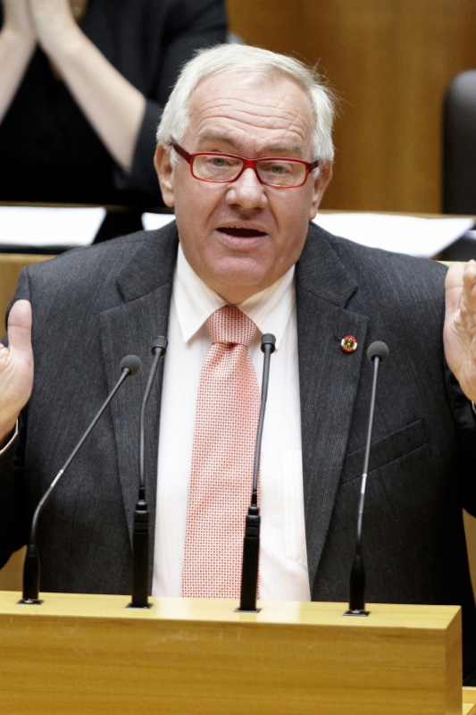 Anton Heinzl, Nationalratsabgeordneter der SPÖ, am Rednerpult.