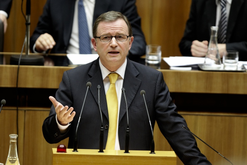 Karlheinz Kopf, Klubobmann der ÖVP, am Rednerpult.