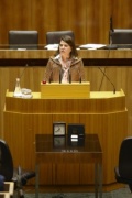 Nationalratsabgeordnete Martina Schenk am Rednerpult