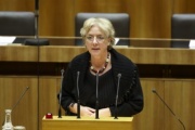 Heidrun Silhavy,  Nationalratsabgeordnete der SPÖ, am Rednerpult.