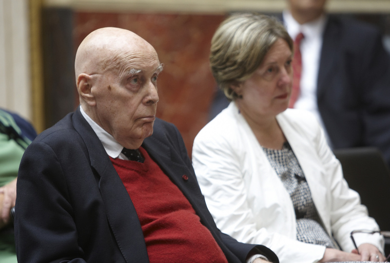 v.li. Univ.-Prof. Dr. Hans Albert aus Heidelberg und Univ.-Prof. Dr. Sonja Puntscher-Riekmann