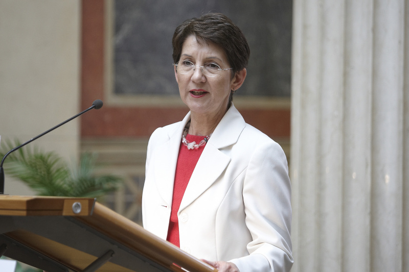 Nationalratspräsidentin Mag. Barbara Prammer am Rednerpult