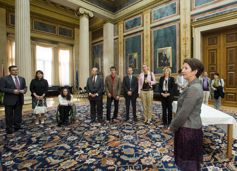 Nationalratspräsidentin Mag.a Barbara Prammer empfängt die Delegation des Paralympic Teams und Commitees im Parlament