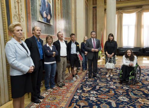 Delegation des Paralympic Teams und Commitees im Parlament