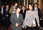 v.li. Nationalratspräsidentin Mag.a Barbara Prammer und die albanische Parlamentspräsidentin Jozefina Topalli