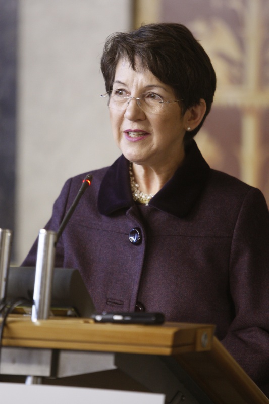 Nationalratspräsidentin Mag.a Barbara Prammer am Rednerpult