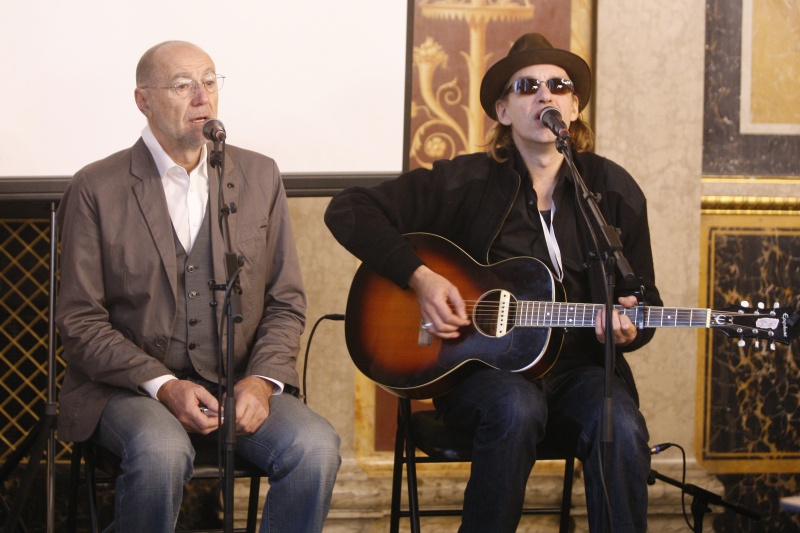 v.links: Willi Resetarits und Ernst Molden