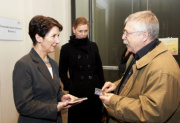 v.li. Nationalratspräsidentin Mag.a Barbara Prammer und Wolf Biermann im Gespräch